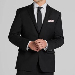 Joseph Aboud Black Men's Tuxedo Suit